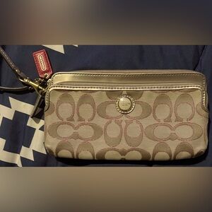 Coach Two Pocket Wallet/Wristlet